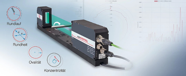 Optisches Mikrometer zur Vermessung rotierender Bauteile
