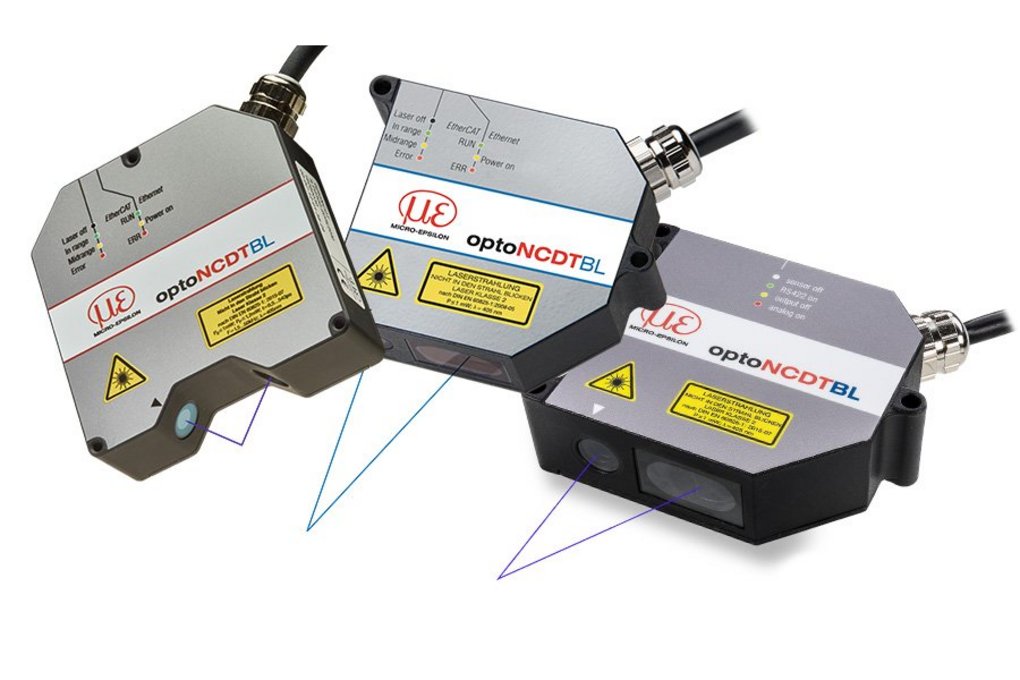 Blue-Laser-Sensor für Metalle und organische Materialien