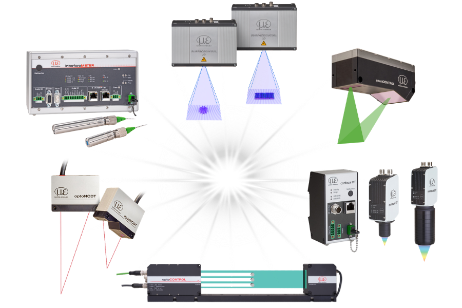 Produktportfolio der MICRO-EPSILON Optronic G